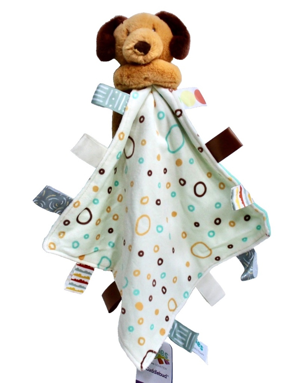Mary Meyer Taggies Cuddlebud Puppy Dog Lovey Plush Security Blanket Sensory Toy